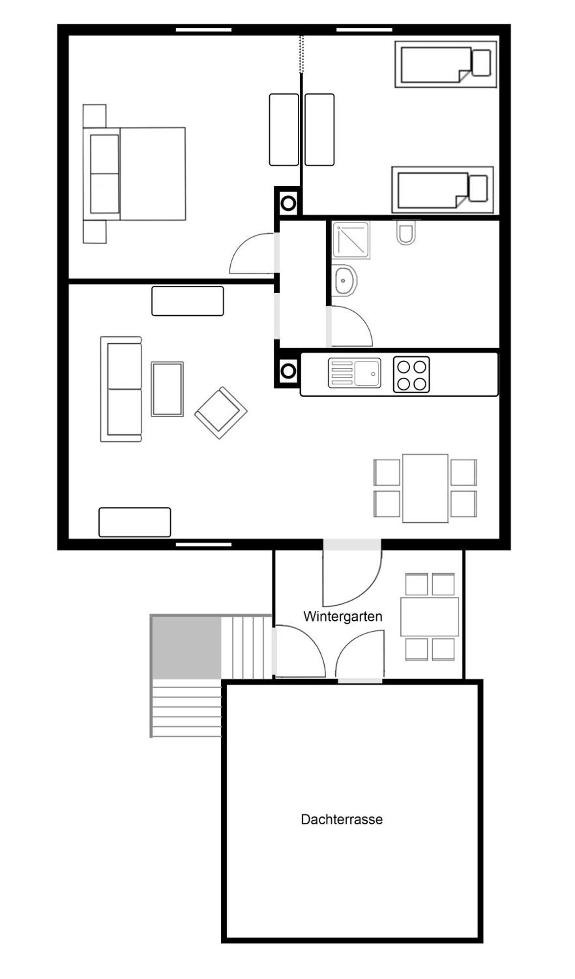 Wohnung Mit Wintergarten Wittmund Esterno foto